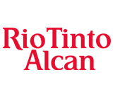 The logo of Rio Tinto Alcan aluminium company which is g-events dmc | pco client.